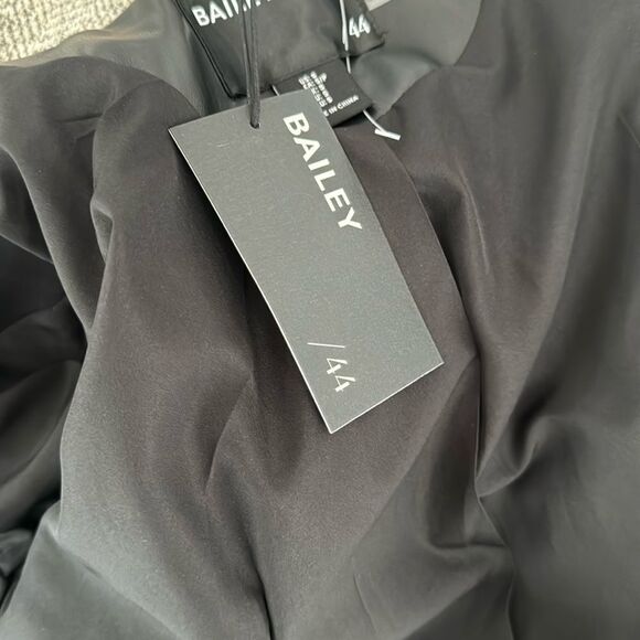 Bailey 44 Black Faux Leather Coat - Picture 2 of 4